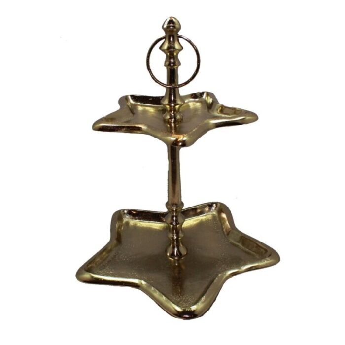 ai star tiers tray 2 tier 32h45cm gold 241002054027