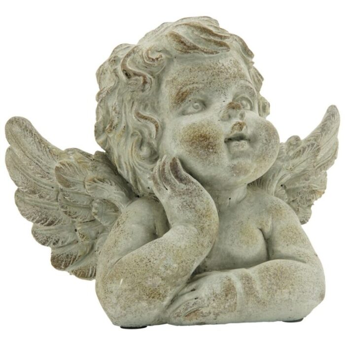 angel stone art zement thinking angel with hand on cheek 1pc 240912024228