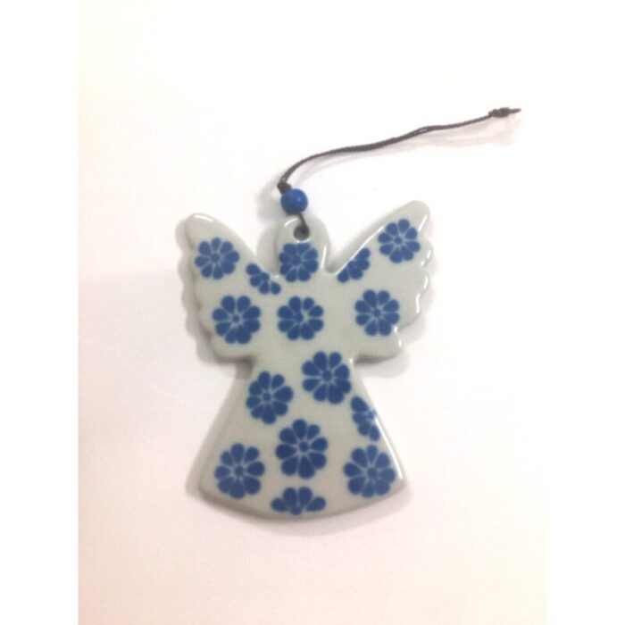 ceramic ornament angel creamturquoise 240912042426