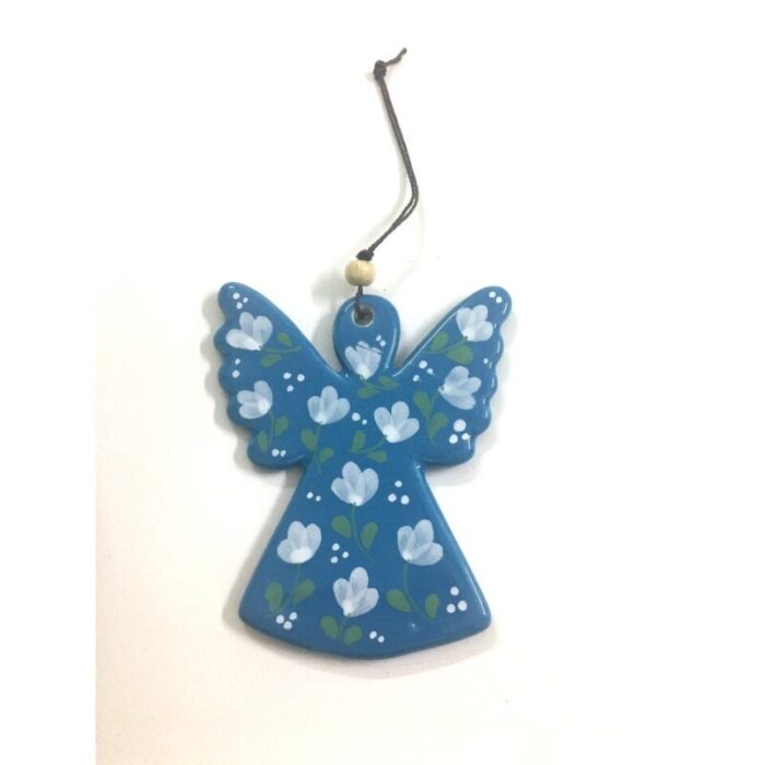 ceramic ornament angel turquoisewhite 240912042427 1