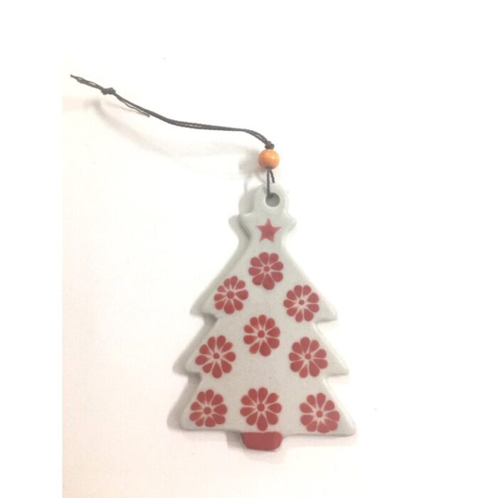 ceramic ornament xmas tree creamred 240912042428