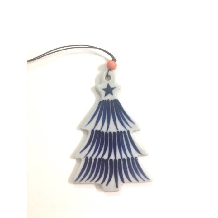 ceramic ornament xmas tree whiteblue 240912042429