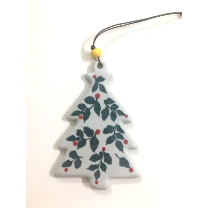 ceramic ornament xmas tree whitegreen 240912042427