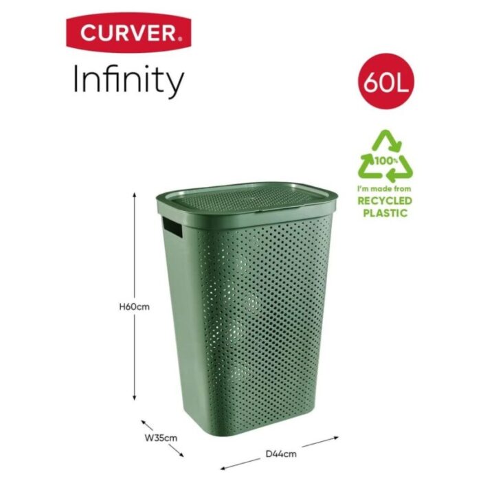 curverinfinitylaundryhampertall60lgreensgsize