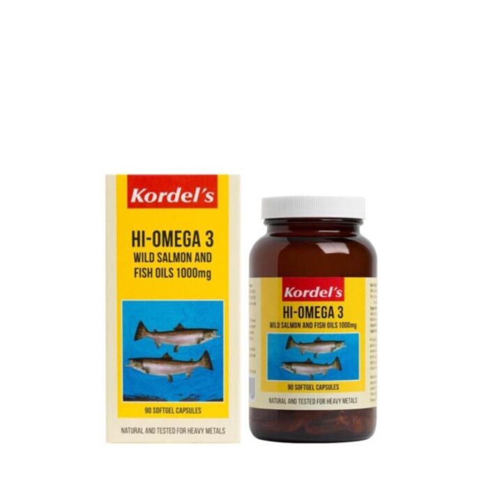 kordels hi omega 3 wild salmon and fish oils 1000mg 90s 240524054525