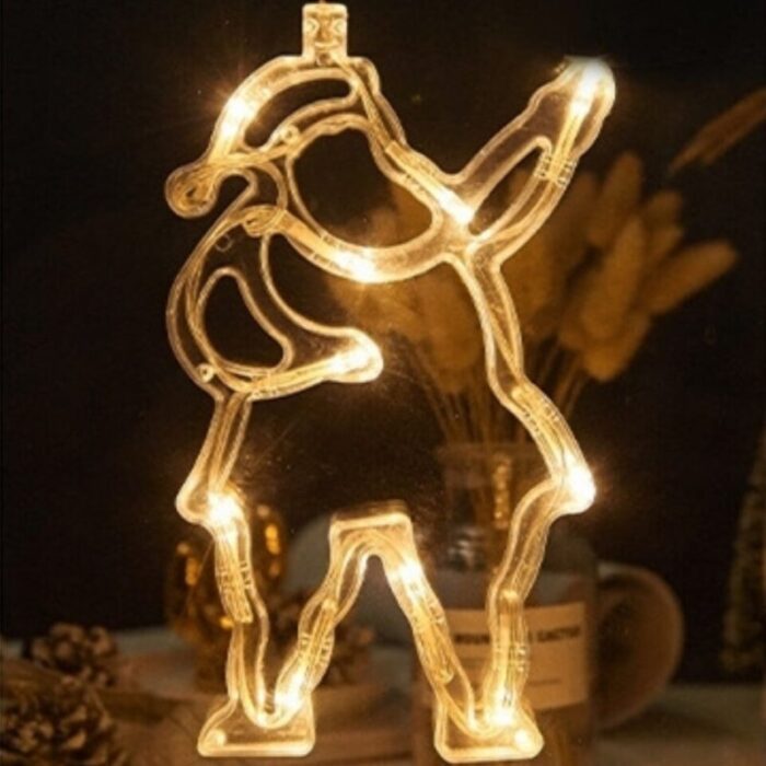 led battery operated light with christmas ornament santa c 241002053928