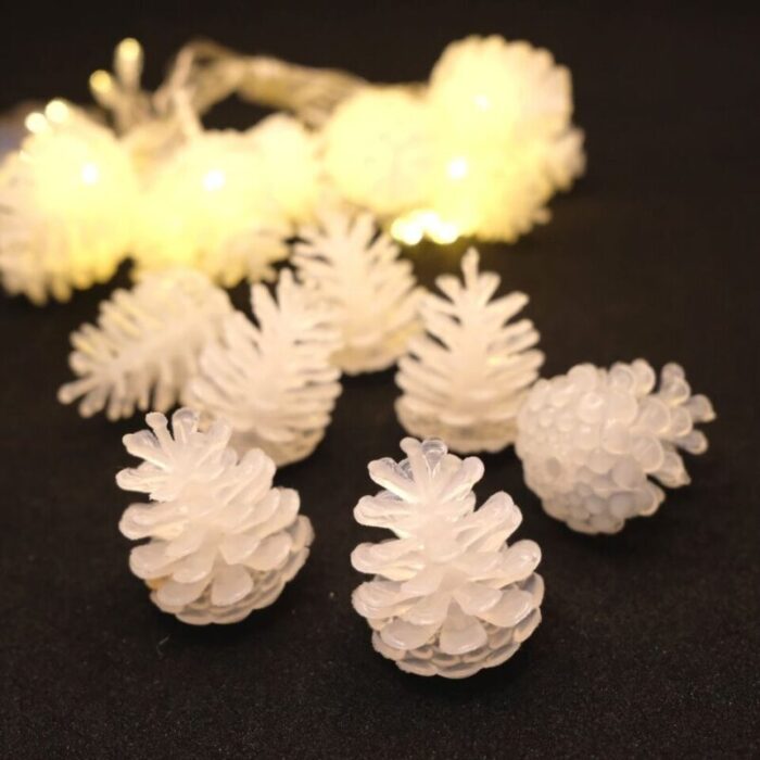 led light ornament pine cone 241002053929