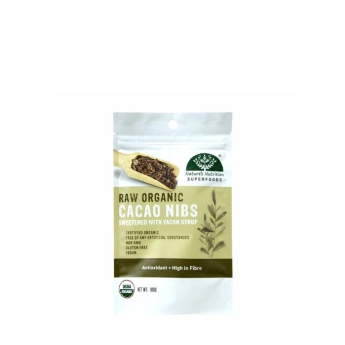 natures nutrition organic cacao nibs with yacon syrup 100g 230707015625