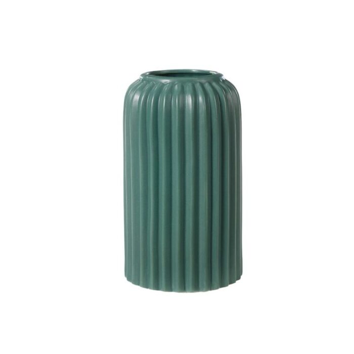 vase grooved porcelain 17cm 241007042033